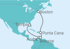 Itinerario del Crucero Aruba - Norwegian Cruise Line