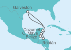 Itinerario del Crucero Belice, Honduras, México - Princess Cruises