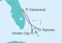 Itinerario del Crucero Bahamas TI - MSC Cruceros