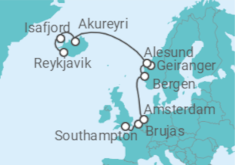 Itinerario del Crucero Bélgica, Holanda, Noruega, Islandia - Norwegian Cruise Line