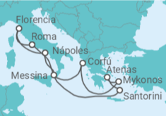 Itinerario del Crucero Grecia, Italia - Norwegian Cruise Line