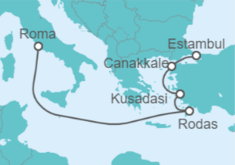 Itinerario del Crucero Grecia, Turquía - Cunard