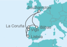 Itinerario del Crucero España, Portugal - Royal Caribbean
