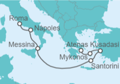 Itinerario del Crucero Italia, Grecia, Turquía - Royal Caribbean