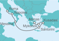 Itinerario del Crucero Grecia, Turquía, Italia - Royal Caribbean