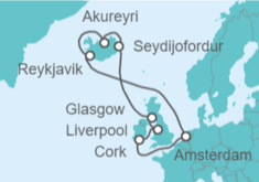 Itinerario del Crucero Reino Unido, Islandia - Royal Caribbean