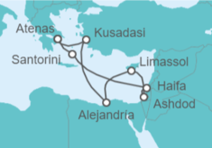 Itinerario del Crucero Turquía, Egipto, Chipre, Israel, Grecia - Celebrity Cruises