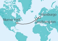 Itinerario del Crucero Reino Unido - Cunard