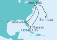Itinerario del Crucero Bermudas, USA, Bahamas - MSC Cruceros