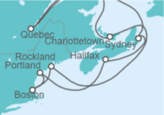Itinerario del Crucero Canadá - Celebrity Cruises