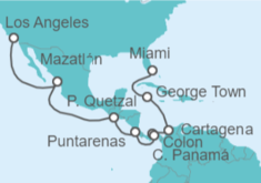 Itinerario del Crucero Islas Caimán, Colombia, Panamá, Costa Rica, México - Celebrity Cruises