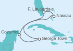 Itinerario del Crucero Islas Caimán, México, Bahamas - Celebrity Cruises