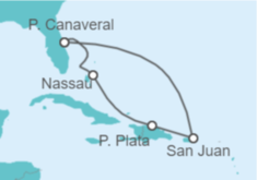 Itinerario del Crucero Bahamas, Puerto Rico TI - MSC Cruceros