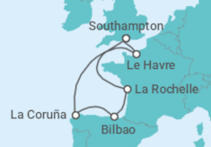 Itinerario del Crucero España, Francia TI - MSC Cruceros