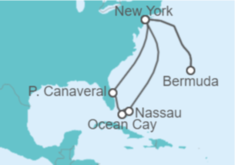 Itinerario del Crucero Bermudas, USA, Bahamas TI - MSC Cruceros
