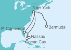 Itinerario del Crucero USA, Bahamas, Bermudas TI - MSC Cruceros