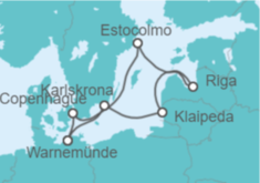 Itinerario del Crucero Lituania, Letonia, Suecia, Dinamarca TI - MSC Cruceros