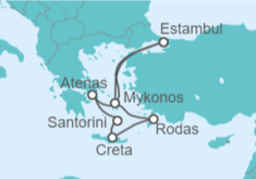 Itinerario del Crucero Grecia - Costa Cruceros