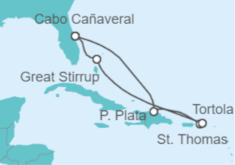Itinerario del Crucero Islas Vírgenes - Eeuu, Islas Vírgenes - Reino Unido - Norwegian Cruise Line