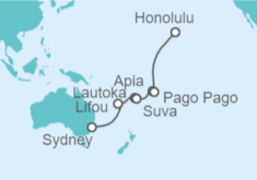Itinerario del Crucero Fiji, Samoa, Samoa Americana, USA - Celebrity Cruises