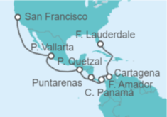 Itinerario del Crucero México, Costa Rica, Panamá, Colombia - Princess Cruises
