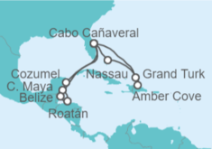 Itinerario del Crucero México, Honduras, Belice, USA, Bahamas - Princess Cruises