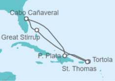 Itinerario del Crucero Islas Vírgenes - Reino Unido, Islas Vírgenes - Eeuu - Norwegian Cruise Line