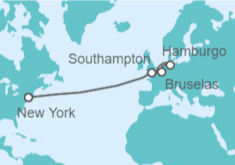 Itinerario del Crucero Reino Unido, Alemania, Bélgica - Cunard
