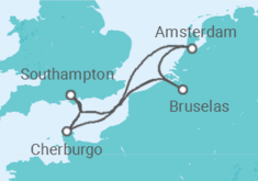 Itinerario del Crucero Bélgica, Holanda, Francia - Cunard