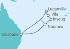 Itinerario del Crucero Vanuatu, Nueva Caledonia - Royal Caribbean