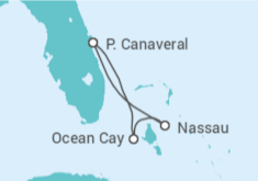 Itinerario del Crucero Bahamas - MSC Cruceros