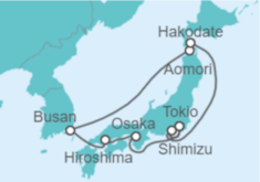 Itinerario del Crucero Japón, Corea Del Sur - Celebrity Cruises