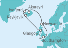 Itinerario del Crucero Islandia, Reino Unido - Celebrity Cruises