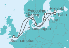 Itinerario del Crucero Dinamarca, Estonia, Finlandia, Suecia - Celebrity Cruises