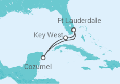 Itinerario del Crucero USA, México - Celebrity Cruises