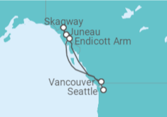 Itinerario del Crucero Alaska - Celebrity Cruises