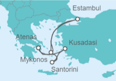 Itinerario del Crucero Turquìa, Grecia - Royal Caribbean