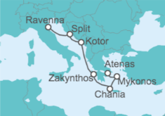 Itinerario del Crucero Grecia, Montenegro, Croacia - Royal Caribbean