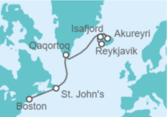 Itinerario del Crucero Islandia - Celebrity Cruises