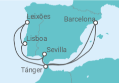 Itinerario del Crucero Portugal, España - Celebrity Cruises
