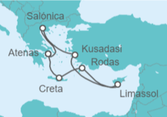 Itinerario del Crucero Grecia, Turquía y Chipre - Celebrity Cruises