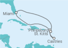 Itinerario del Crucero Saint Maarten, Santa Lucía - Royal Caribbean
