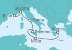 Itinerario del Crucero Italia, Malta - Costa Cruceros