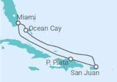 Itinerario del Crucero Puerto Rico - MSC Cruceros