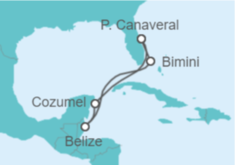 Itinerario del Crucero Belice, México - Celebrity Cruises