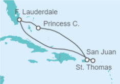 Itinerario del Crucero Puerto Rico, Islas Vírgenes - Eeuu - Princess Cruises