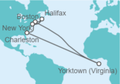 Itinerario del Crucero Canadá, USA - Princess Cruises