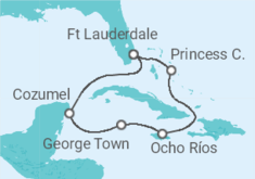 Itinerario del Crucero Jamaica, Islas Caimán, México - Princess Cruises