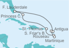 Itinerario del Crucero Islas Vírgenes - Eeuu, Martinica, Antigua Y Barbuda - Princess Cruises