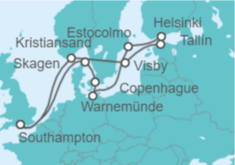 Itinerario del Crucero Dinamarca, Alemania, Suecia, Finlandia, Estonia - Princess Cruises